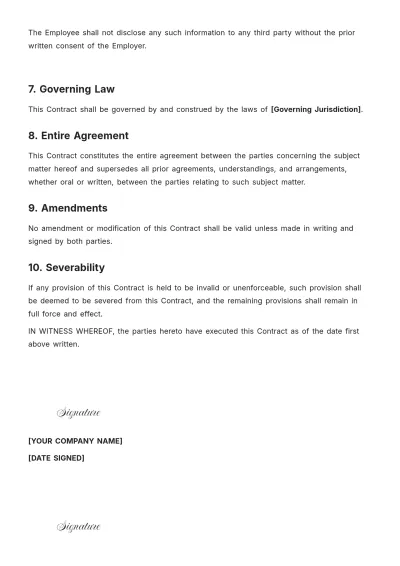 Free Zero Hour Contract Template to Edit Online