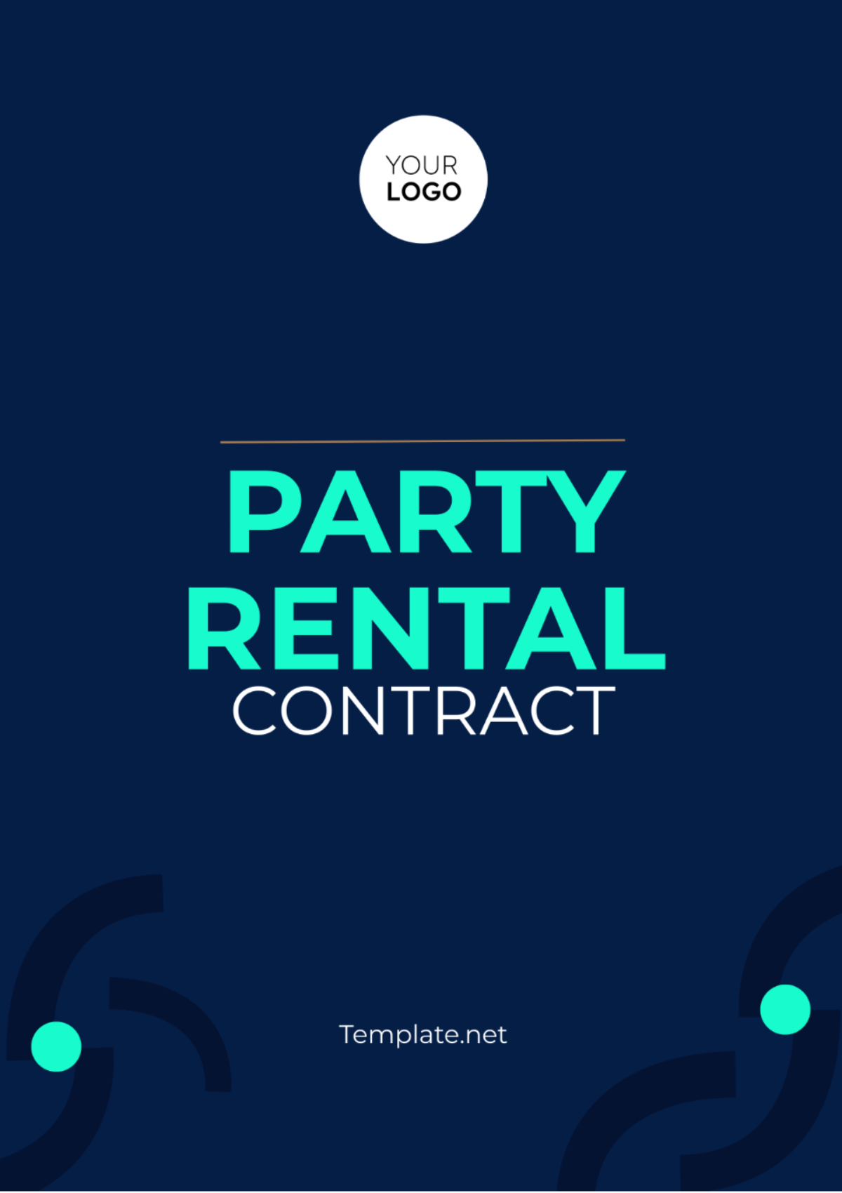 Party Rental Contract Template