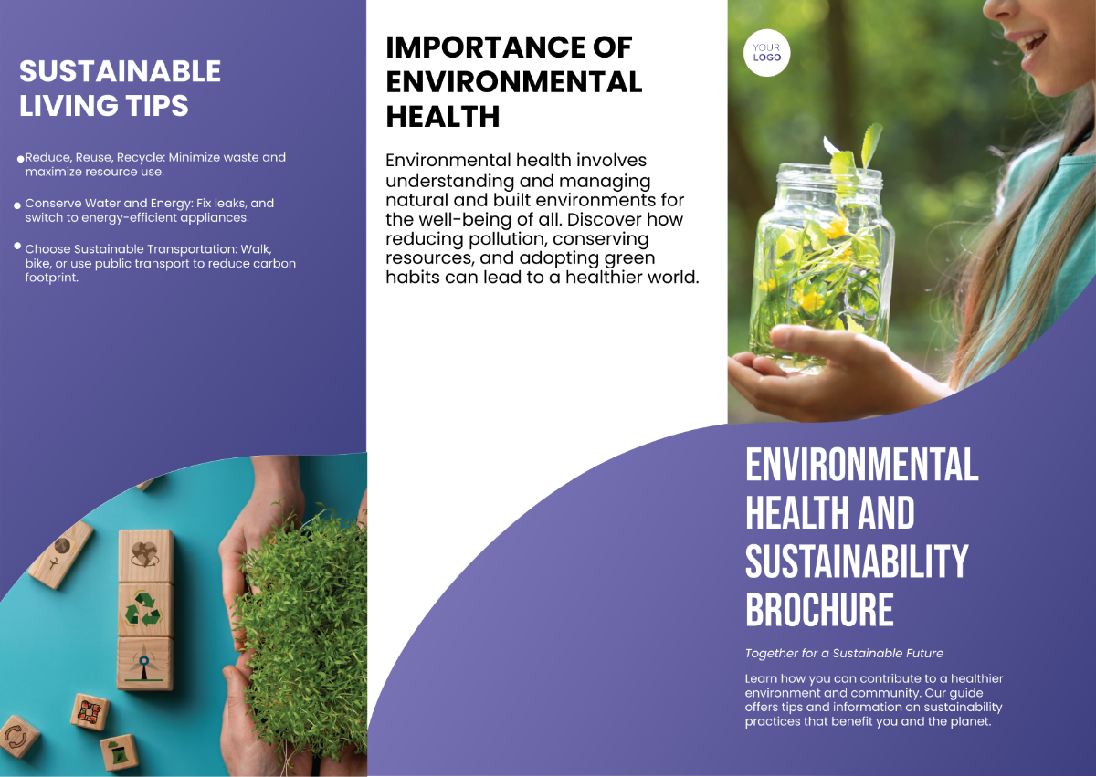 Environmental Health and Sustainability Brochure Template