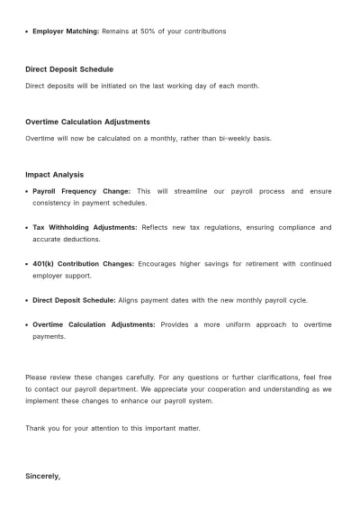 Free Payroll Accounting Notice Template to Edit Online