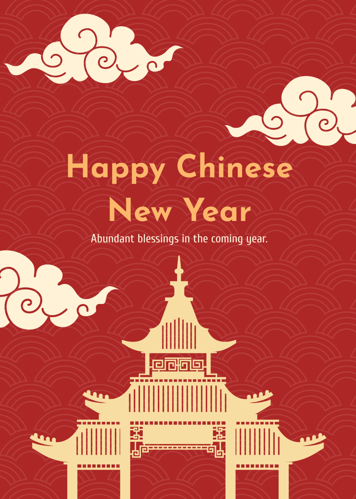Chinese Happy New Year Wishes Message Template
