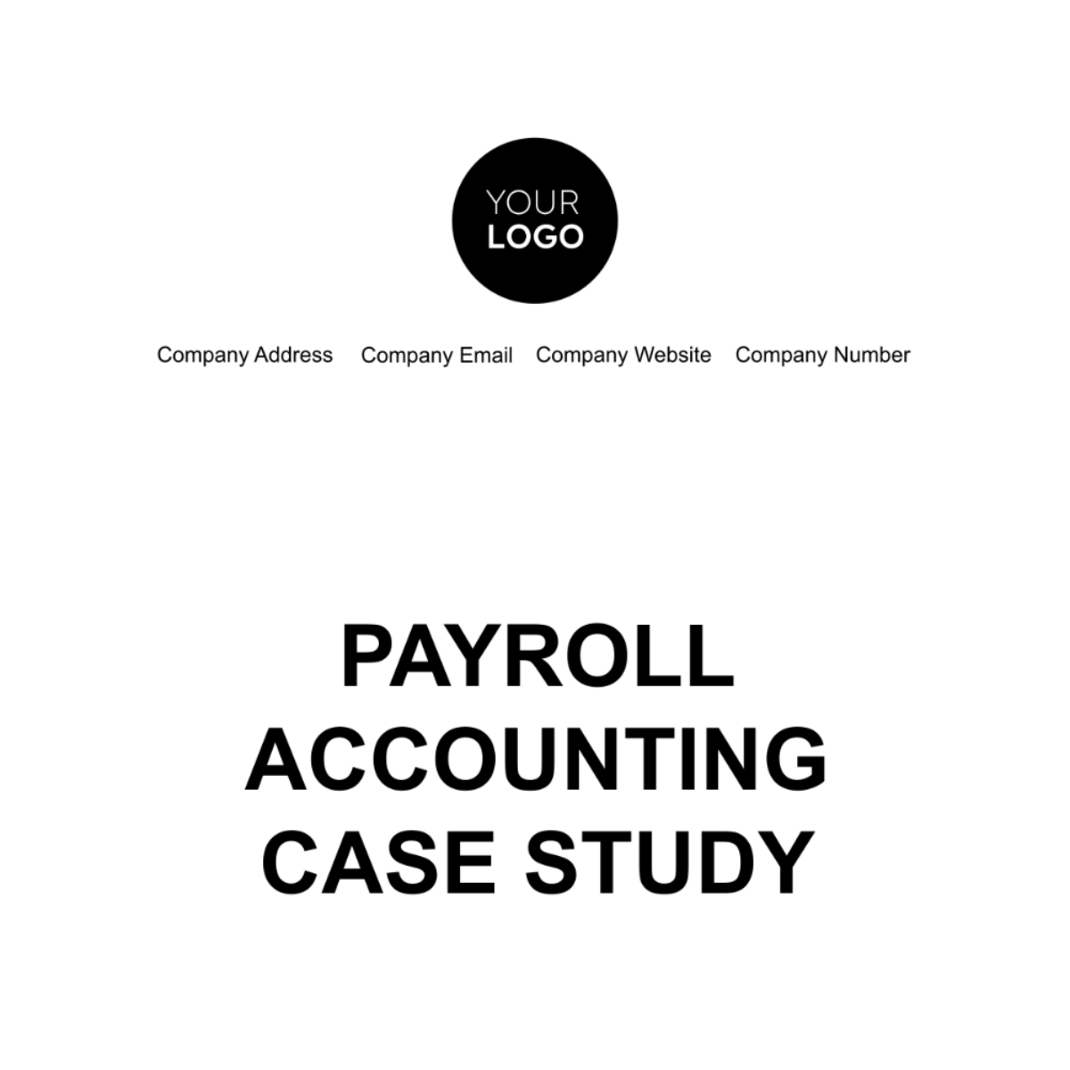 Payroll Accounting Case Study Template - Edit Online & Download Example ...