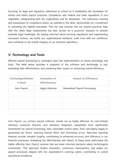 Free Payroll Accounting Case Study Template to Edit Online