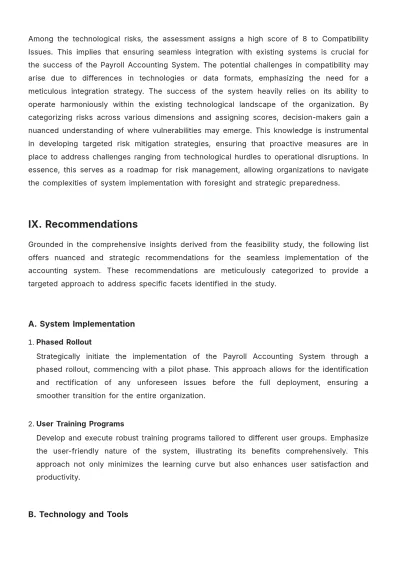 Free Payroll Accounting System Feasibility Study Template to Edit Online