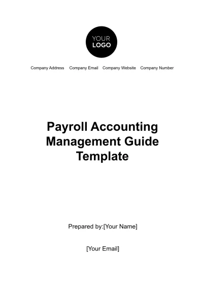 Free Payroll Accounting Management Guide Template to Edit Online