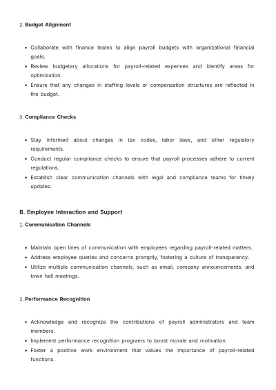 Free Payroll Accounting Management Guide Template to Edit Online