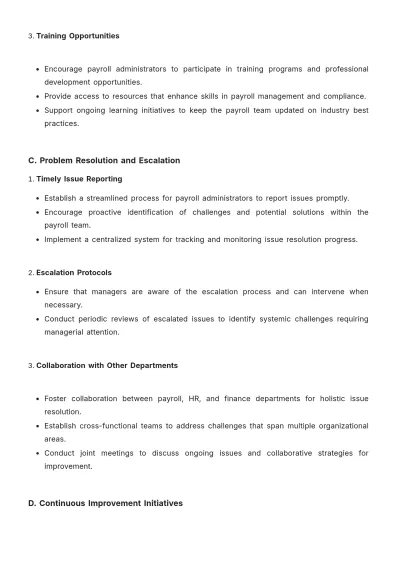 Free Payroll Accounting Management Guide Template to Edit Online