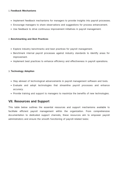 Free Payroll Accounting Management Guide Template to Edit Online