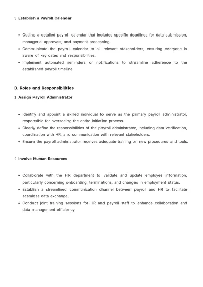 Free Payroll Accounting Management Guide Template to Edit Online