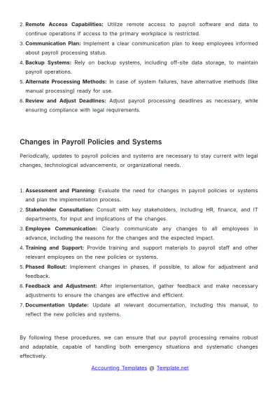 Free Payroll Accounting Administration Manual Template to Edit Online