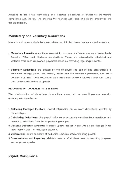 Free Payroll Accounting Administration Manual Template to Edit Online