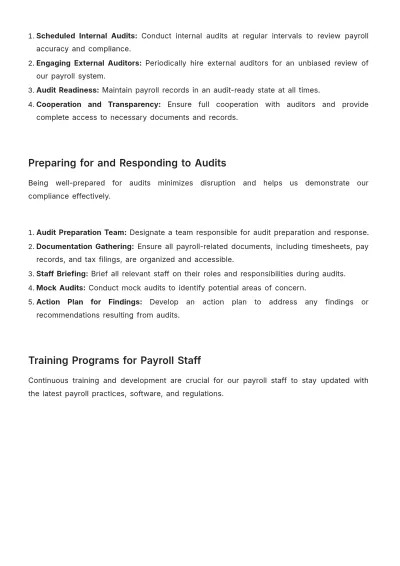 Free Payroll Accounting Procedures Manual Template to Edit Online