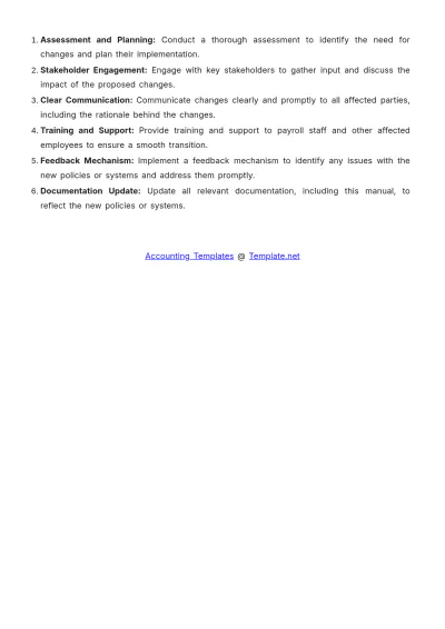 Free Payroll Accounting Procedures Manual Template to Edit Online