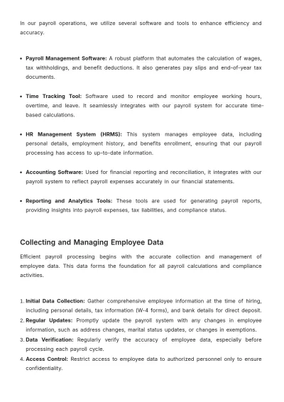Free Payroll Accounting Procedures Manual Template to Edit Online