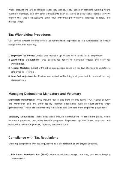 Free Payroll Accounting Procedures Manual Template to Edit Online