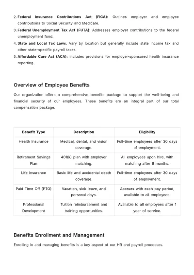 Free Payroll Accounting Procedures Manual Template to Edit Online