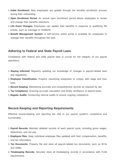 Free Payroll Accounting Procedures Manual Template to Edit Online