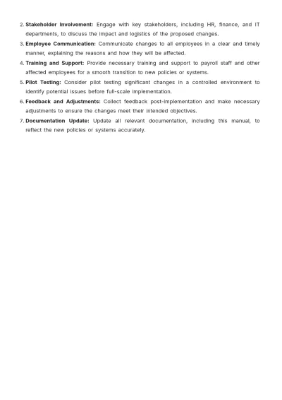 Free Payroll Accounting Policies & Procedures Manual Template to Edit Online