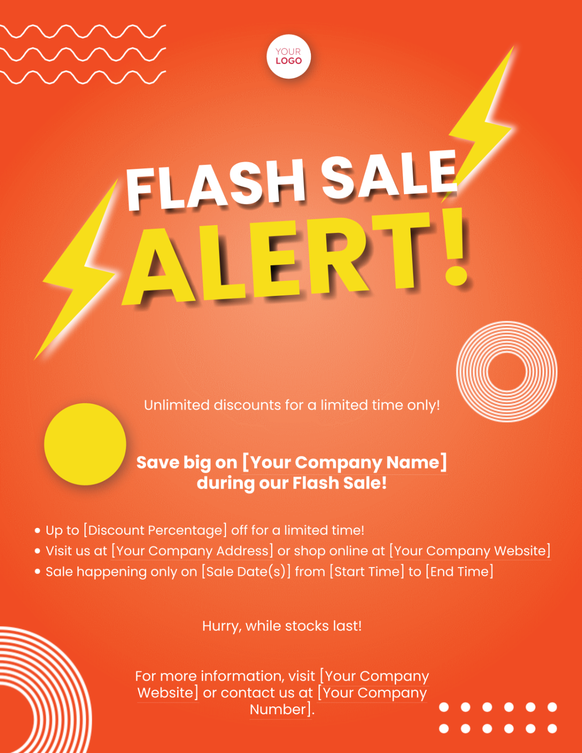 Free Flash Sale Flyer Template - Edit Online & Download | Template.net