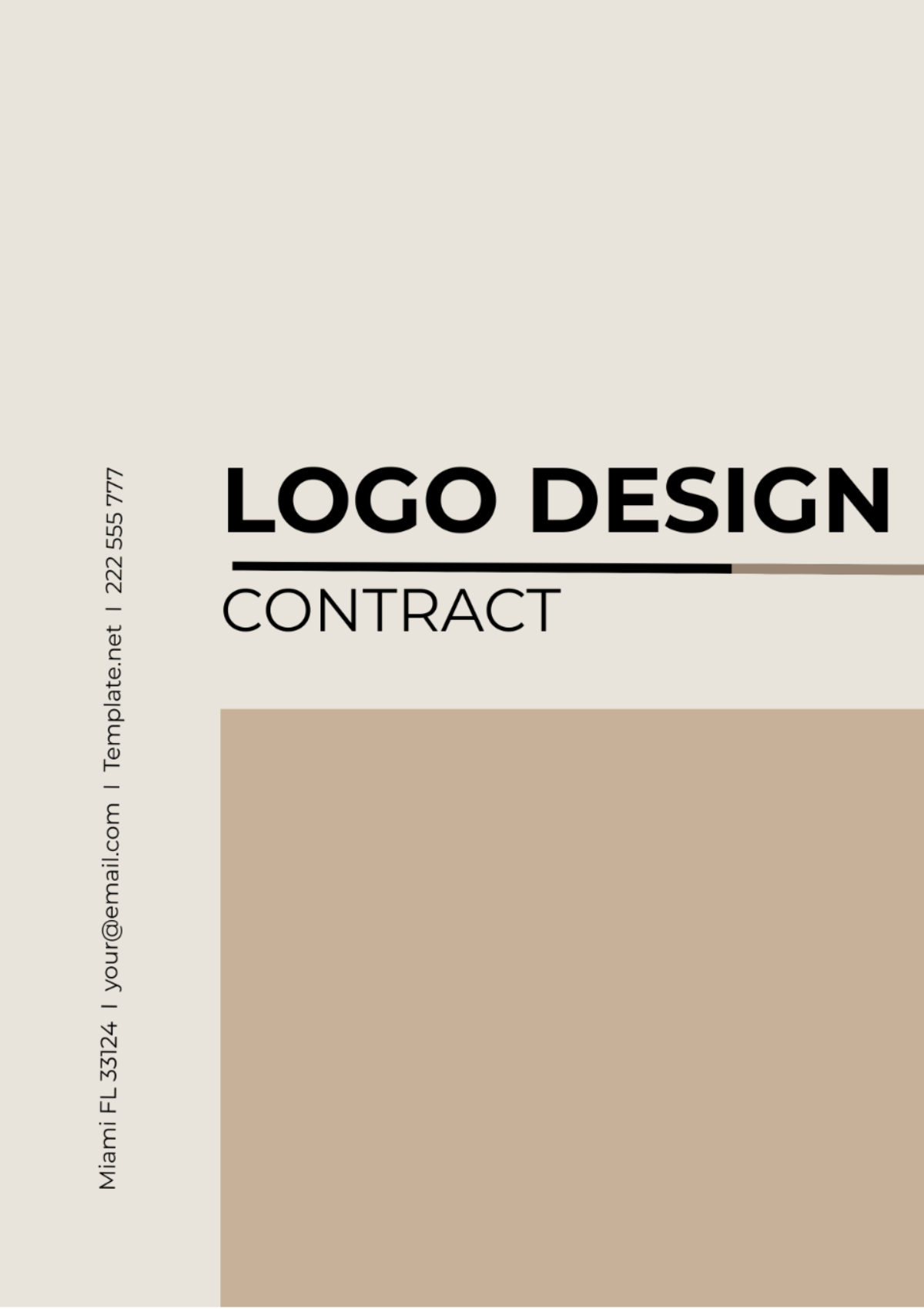 Logo Design Contract Template - Edit Online & Download