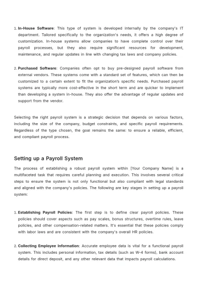 Free Payroll Accounting Training Manual Template to Edit Online