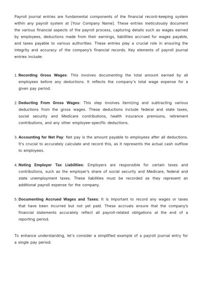 Free Payroll Accounting Training Manual Template to Edit Online