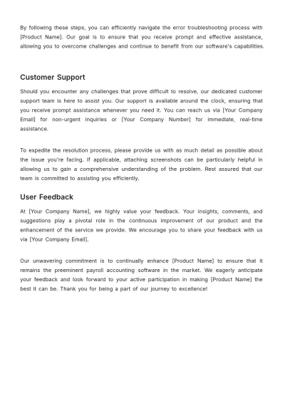 Free Payroll Accounting Software User Guide Template to Edit Online
