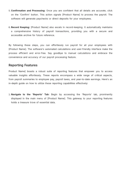 Free Payroll Accounting Software User Guide Template to Edit Online