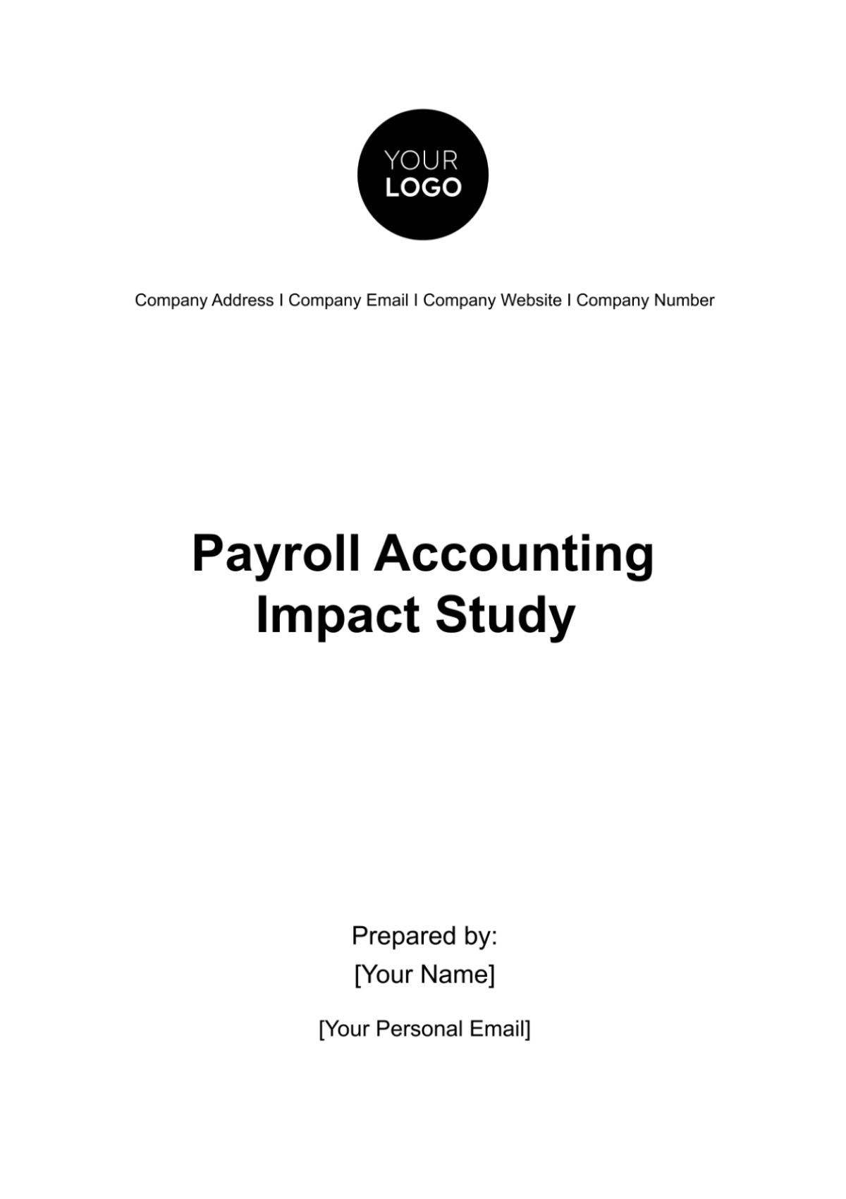 Payroll Accounting Impact Study Template