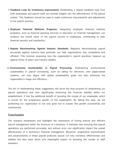 Free Payroll Accounting Impact Study Template to Edit Online