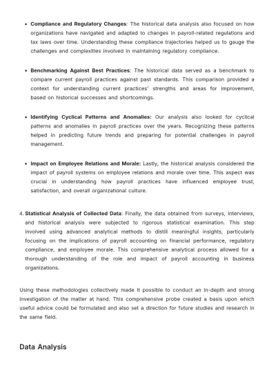 Free Payroll Accounting Impact Study Template to Edit Online