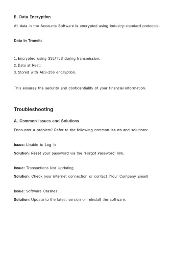 Free Accounts Software User Guide Template to Edit Online
