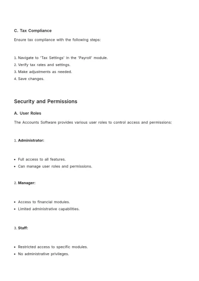 Free Accounts Software User Guide Template to Edit Online