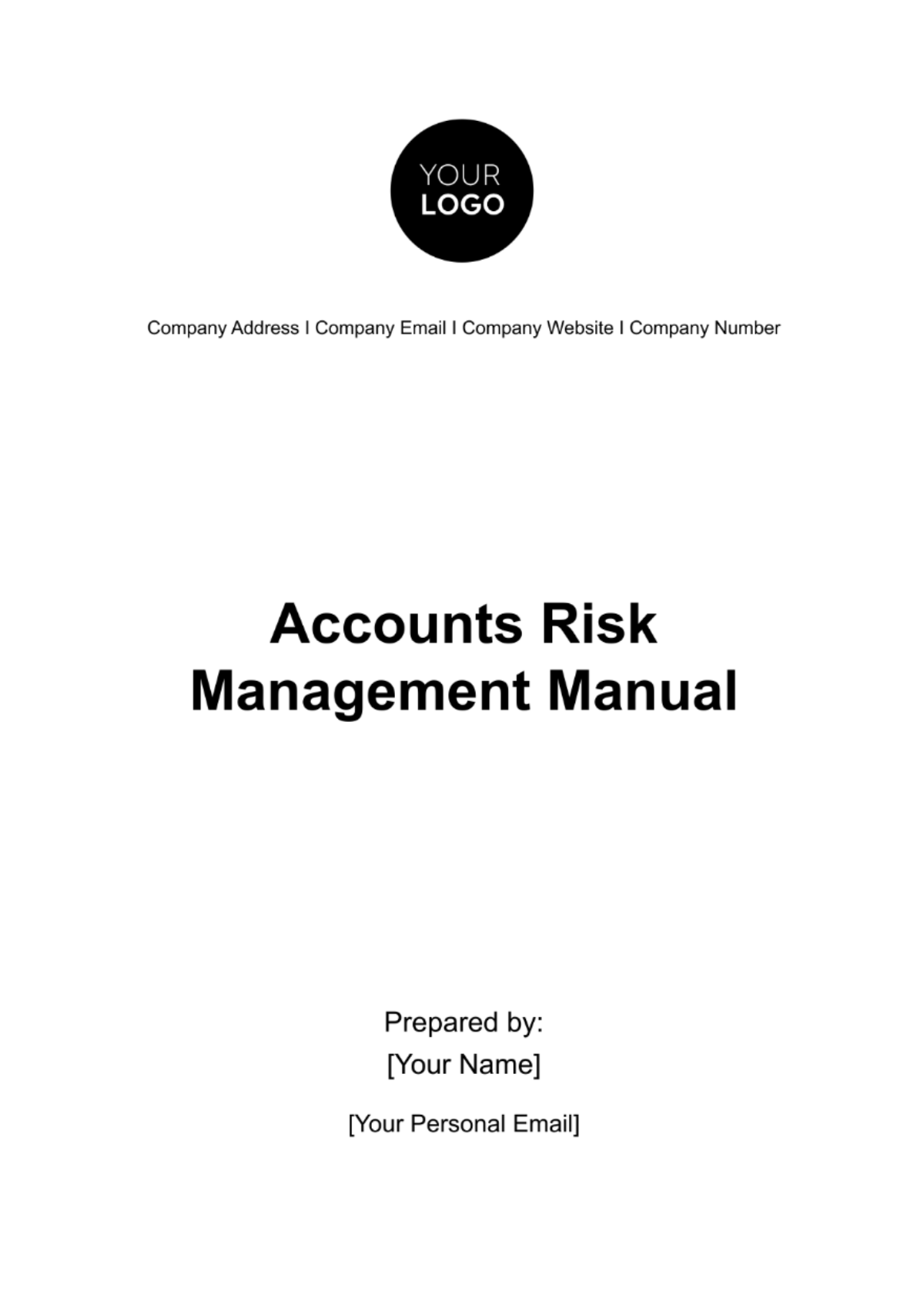 Accounts Risk Management Manual Template