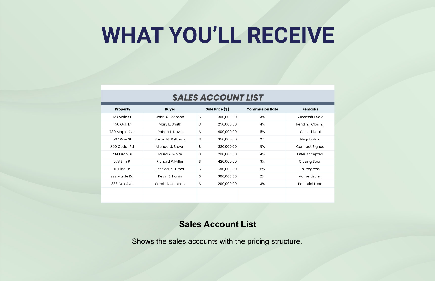 Sales Annual Account Review Scorecard Template