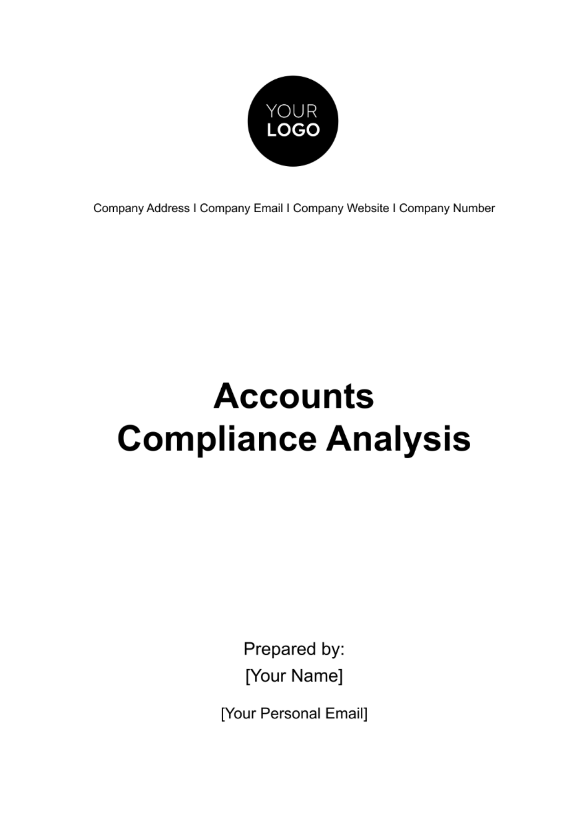 Free Accounts Compliance Analysis Template