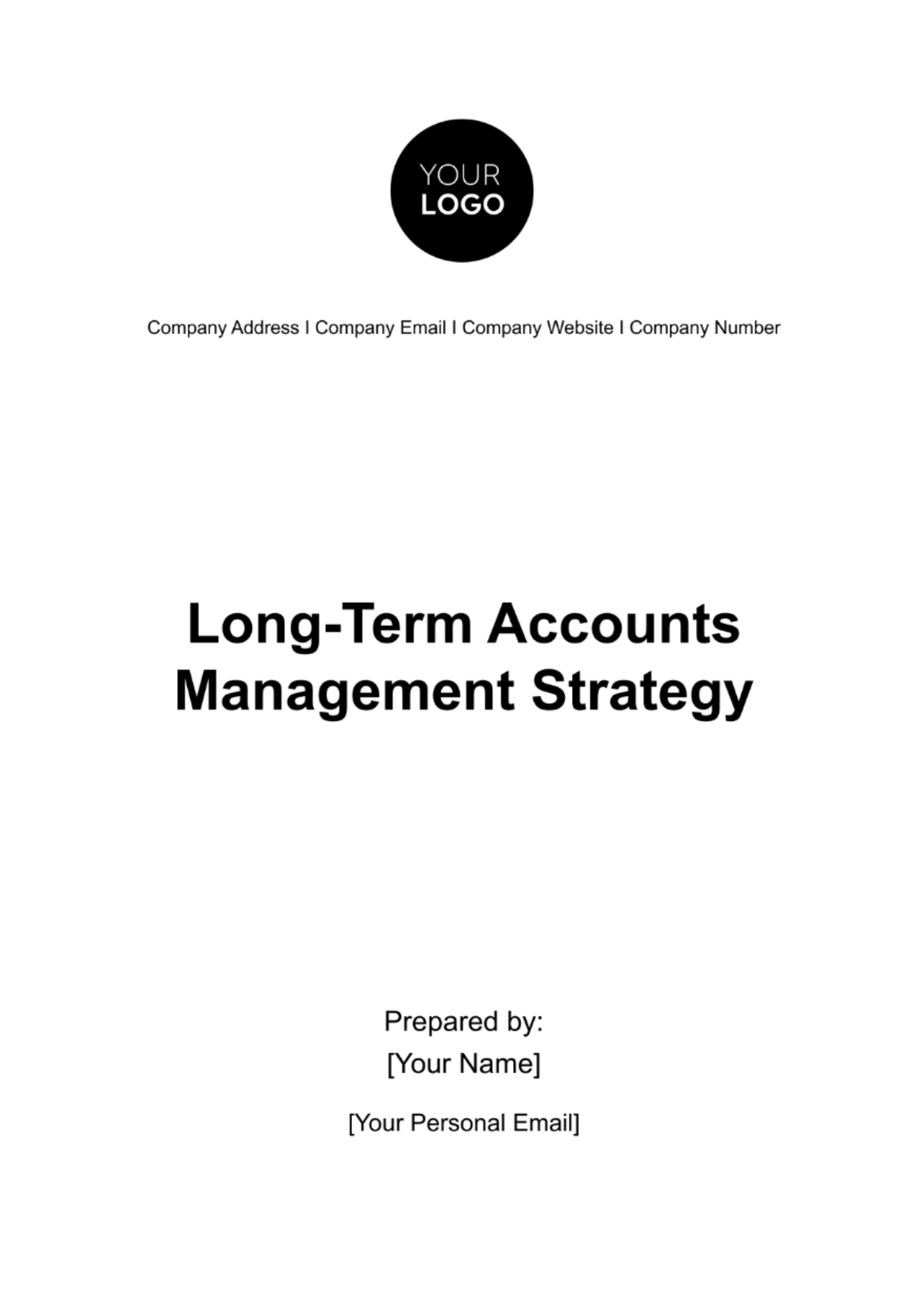 Free Long-Term Accounts Management Strategy Template