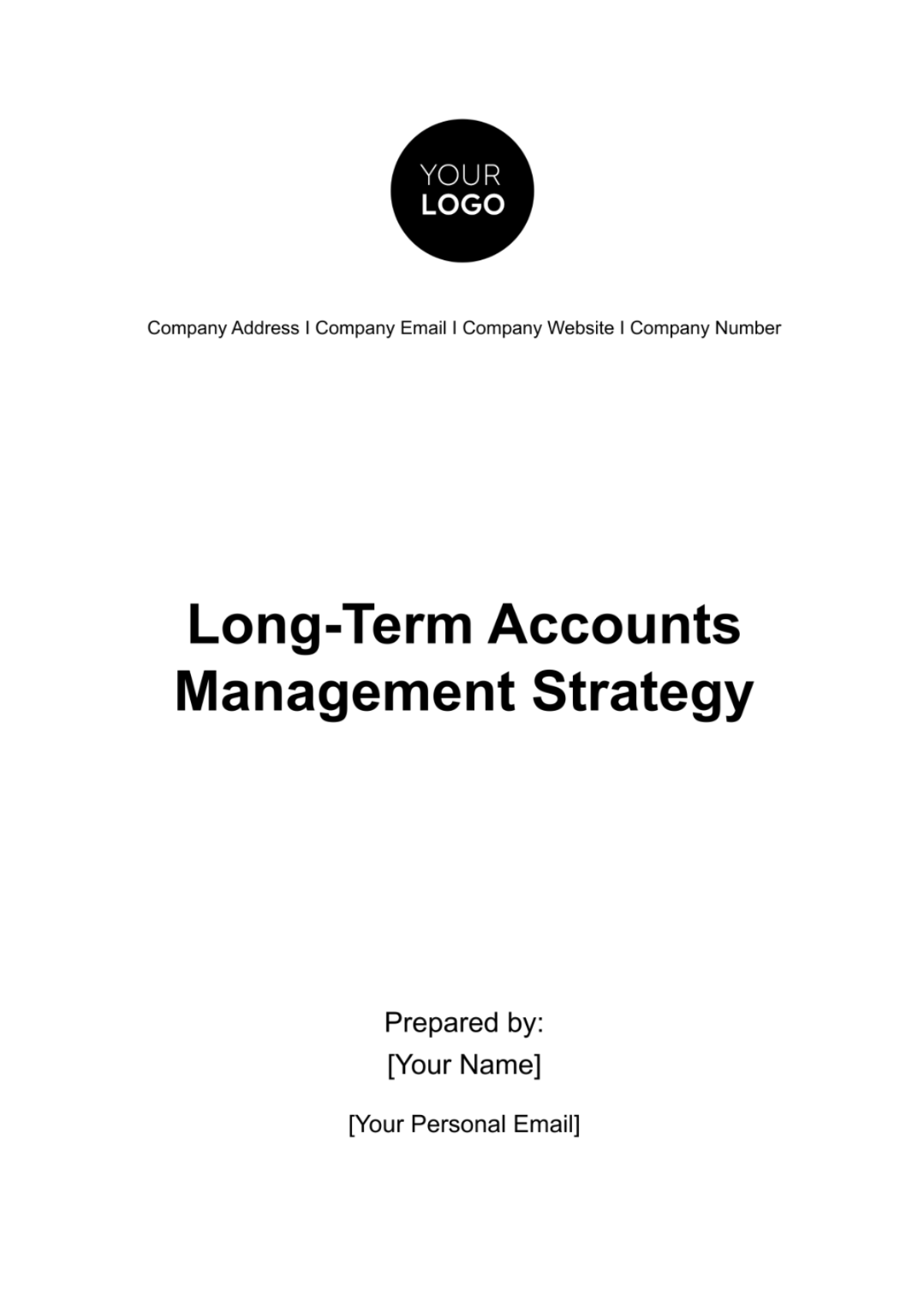 Long-Term Accounts Management Strategy Template