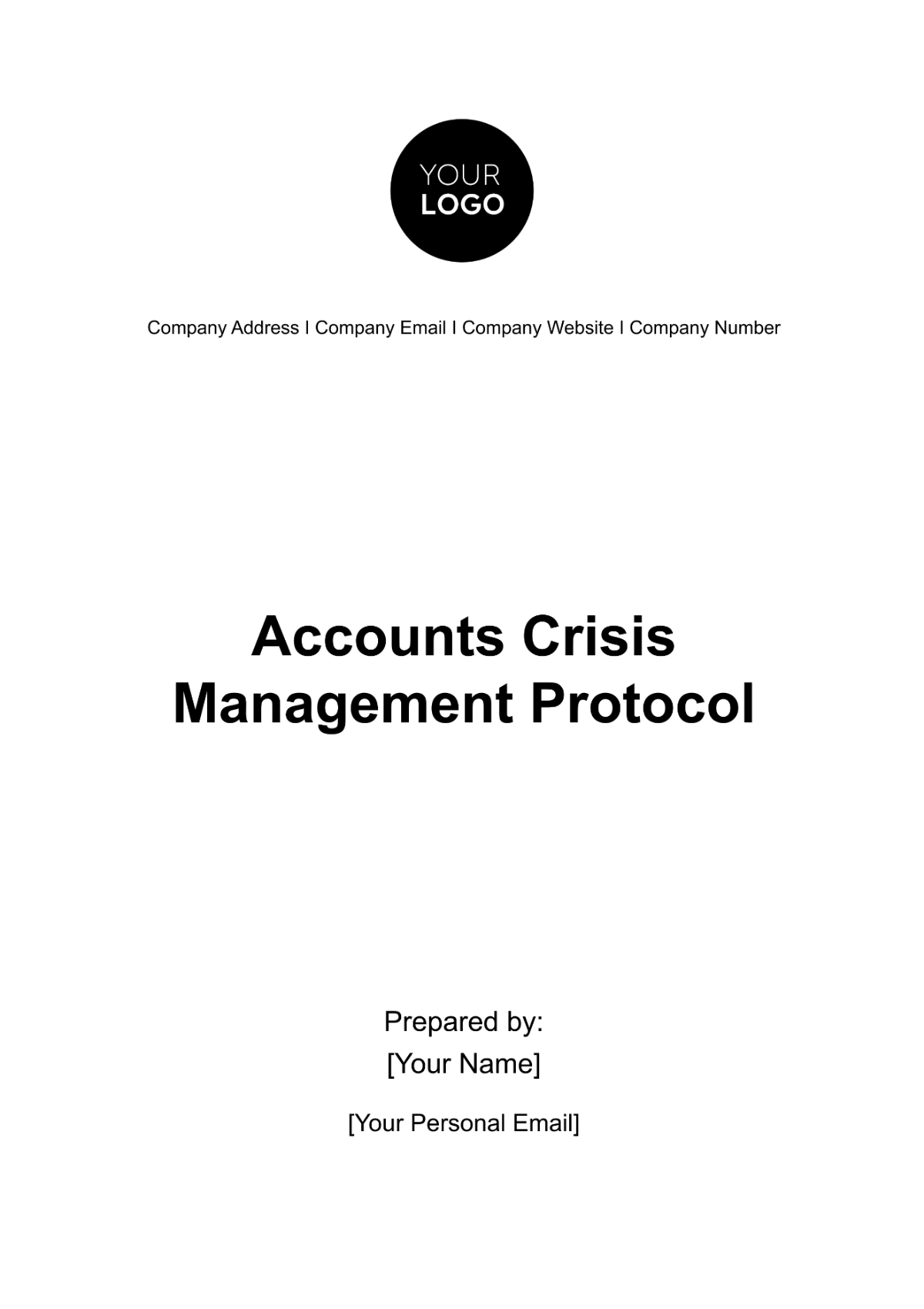 Accounts Crisis Management Protocol Template