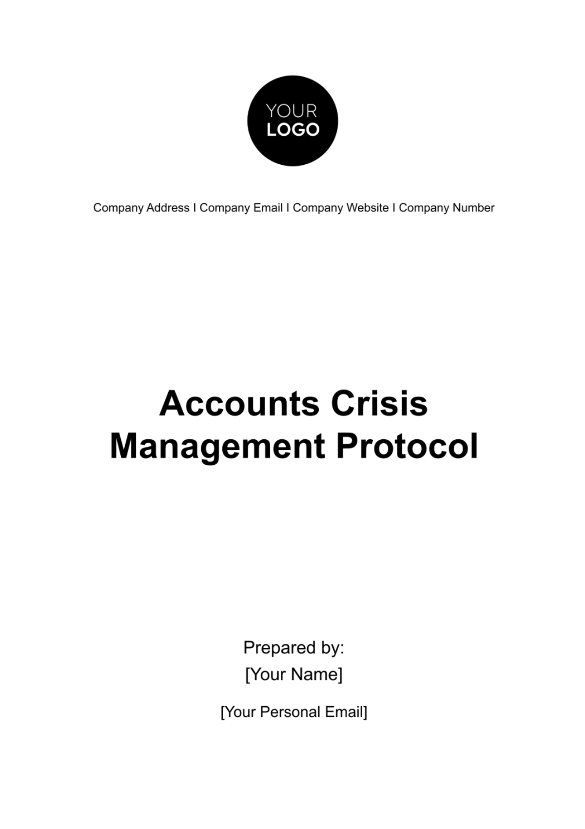 Accounts Crisis Management Protocol Template