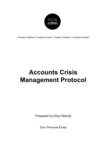 Free Accounts Crisis Management Protocol Template to Edit Online