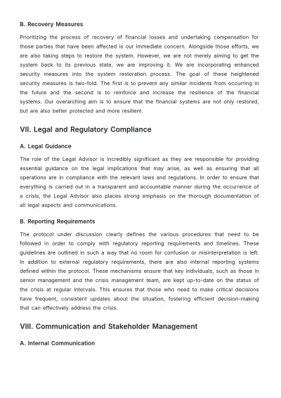 Free Accounts Crisis Management Protocol Template to Edit Online