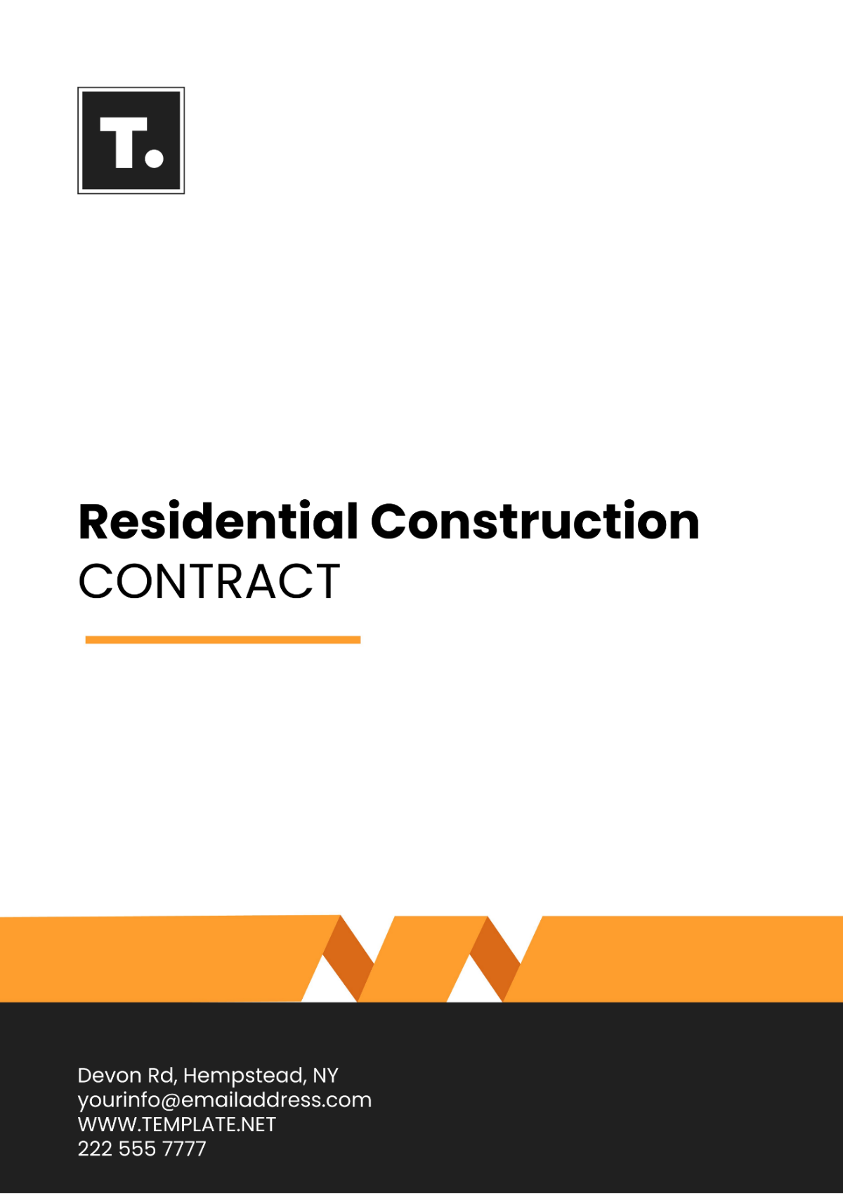 Residential Construction Contract Template - Edit Online & Download