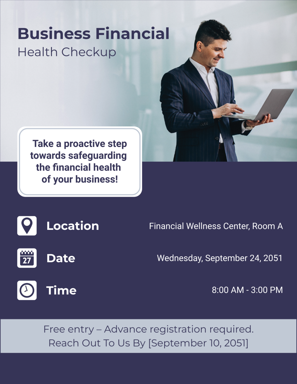 Business Financial Health Checkup Flyer Template