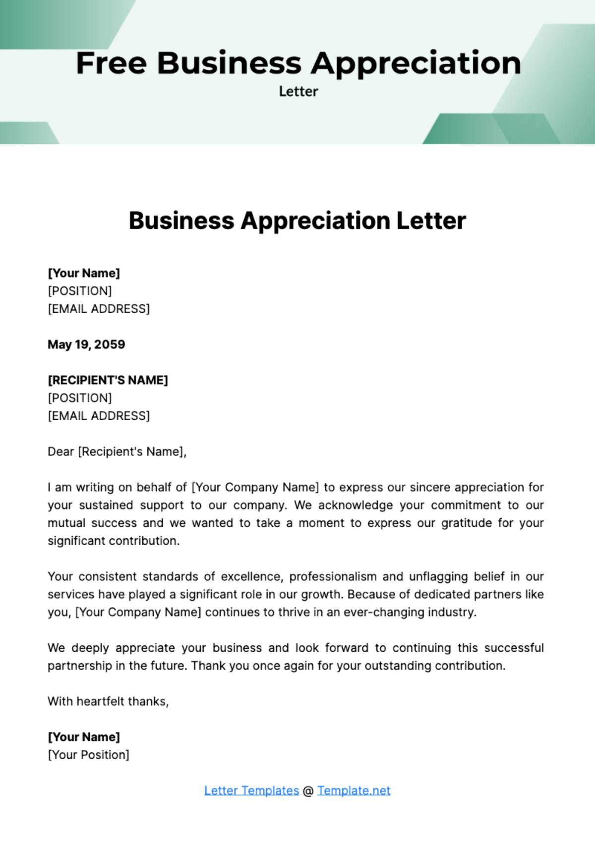 Free Bank Letter Template To Edit Online
