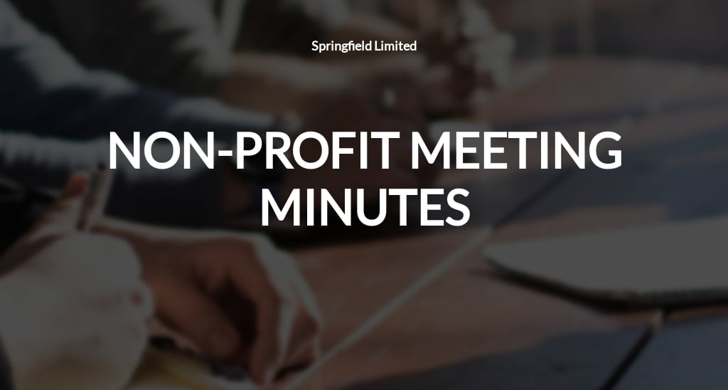 Free Non Profit Meeting Minutes Template.jpe