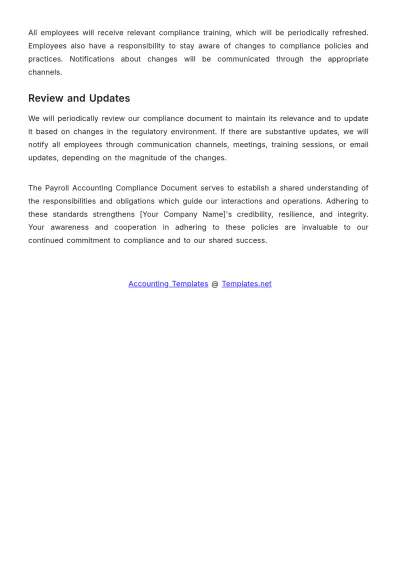 Free Payroll Accounting Compliance Document Template to Edit Online