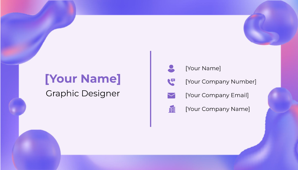 Digital Marketing Agency Creative Business Card