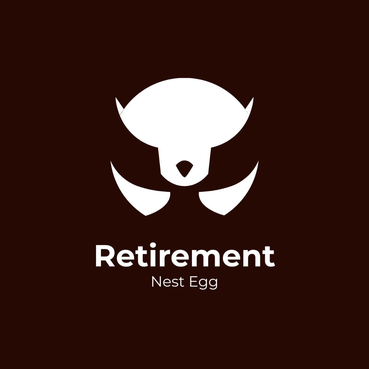 Retirement Nest Egg Logo Template
