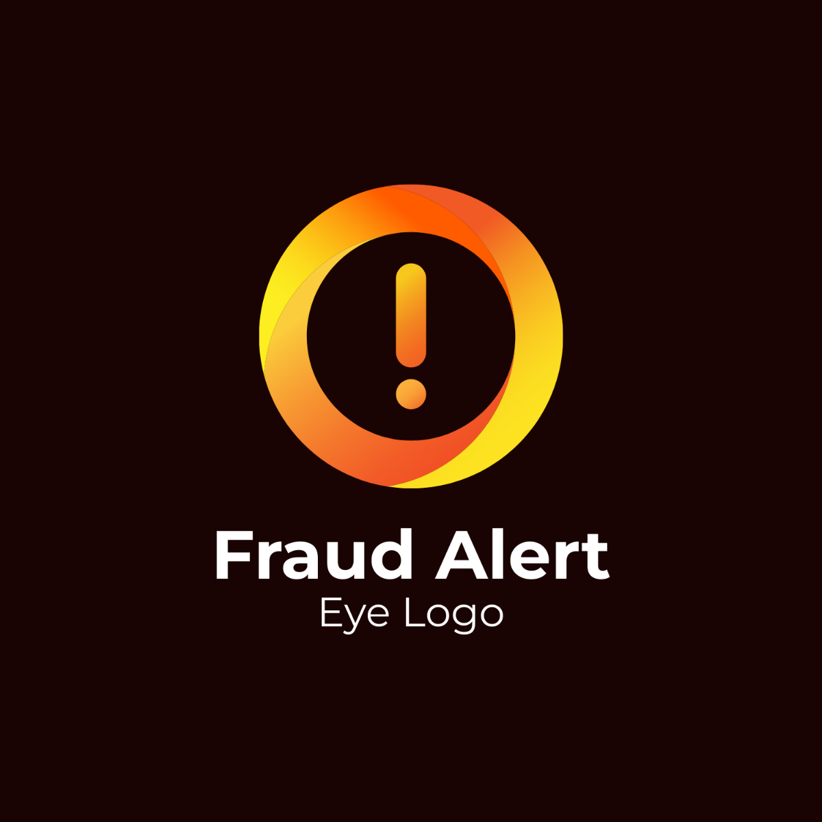 Fraud Alert Eye Logo Template